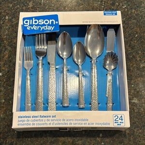 Gibson 24 Piece Stainless Steel Flatware Set